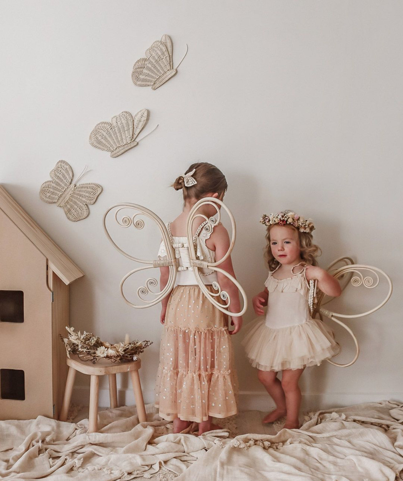 Rattan Butterfly decals - Set of 8 or 4