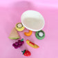 ON SALE Felt tutti frutti Salad + felt bowl- 8 pce set