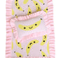 Frilled Smilie Banana doll Blanket + Pillow set