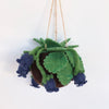 PRE ORDER Blueberry felt Kokedama - hanging plant