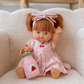 Dolls Dusty Pink Pinstripe Cherry 🍒 Gingham Chloe Gingham dress - Fits 34-38cm Minikane Gordis, Mini Colettos, Llorens dolls