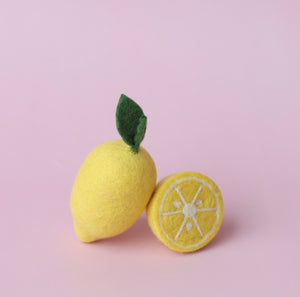 Felt ‘new look’ lemon 🍋 set of two