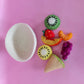ON SALE Felt tutti frutti Salad + felt bowl- 8 pce set