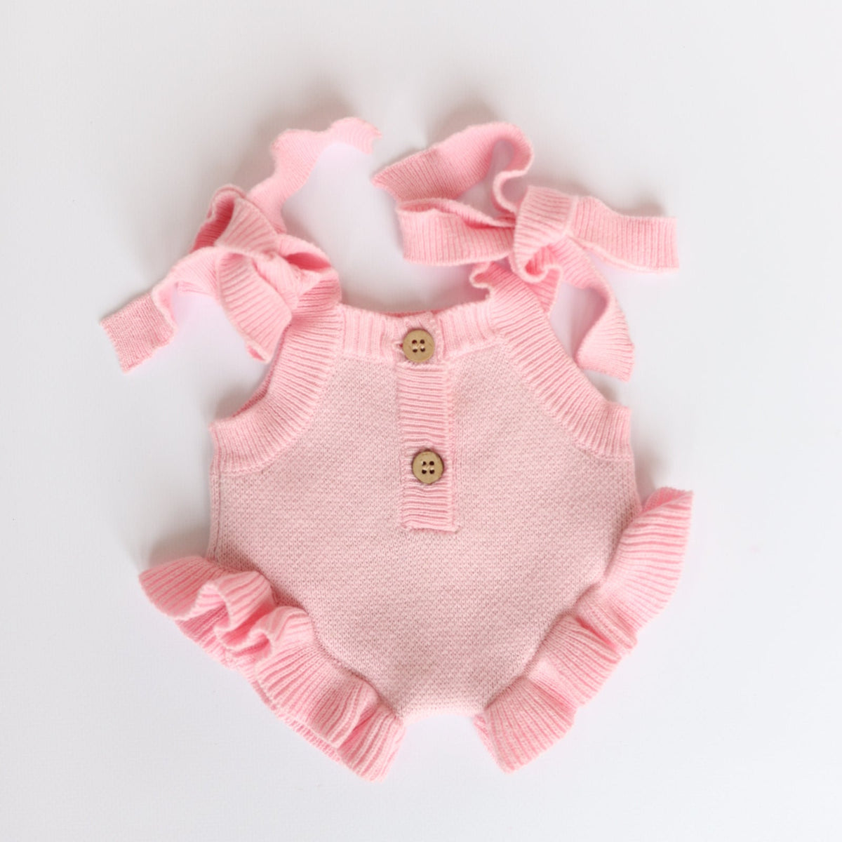 PRE ORDER Doll Garden girls Pink knitted Romper Dolls clothes - Fits 34-38cm Minikane Gordis, Mini Colettos, Miniland Dolls, Llorens dolls