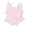 PRE ORDER Pink heart pointelle heart Playsuit - Fits 34-38cm Minikane Gordis, Mini Colettos, Miniland Dolls, Llorens dolls