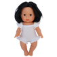 PRE ORDER White heart pointelle heart Playsuit - Fits 34-38cm Minikane Gordis, Mini Colettos, Miniland Dolls, Llorens dolls