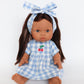 LLORENS DOLL Mini Colettos –  Llorens Mini Colette Isabel Girl Doll 34cm with Long Brown Hair | Spanish Doll Australia