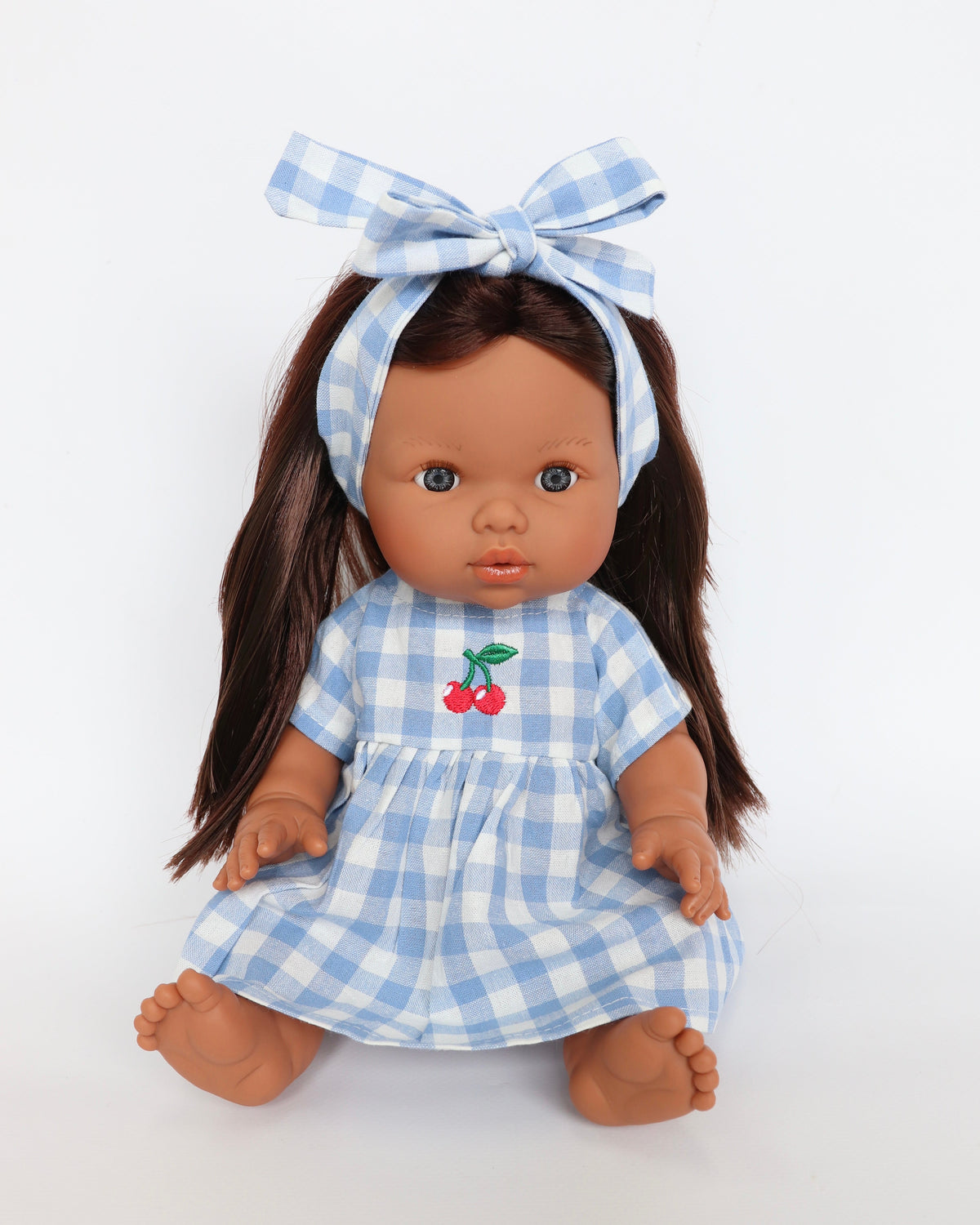 LLORENS DOLL Mini Colettos –  Llorens Mini Colette Isabel Girl Doll 34cm with Long Brown Hair | Spanish Doll Australia