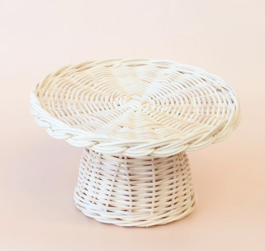 Seconds Rattan cake stand (large)