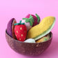 ON SALE Fruit in coconut bowl - 8 pce set