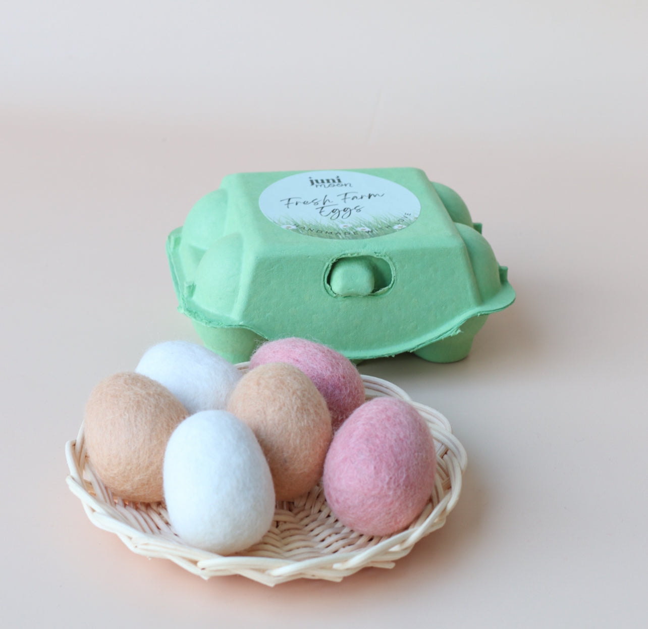 Felt eggs - 6 pce view 3