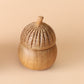 Tooth fairy Java teak acorn pots - 2 sizes