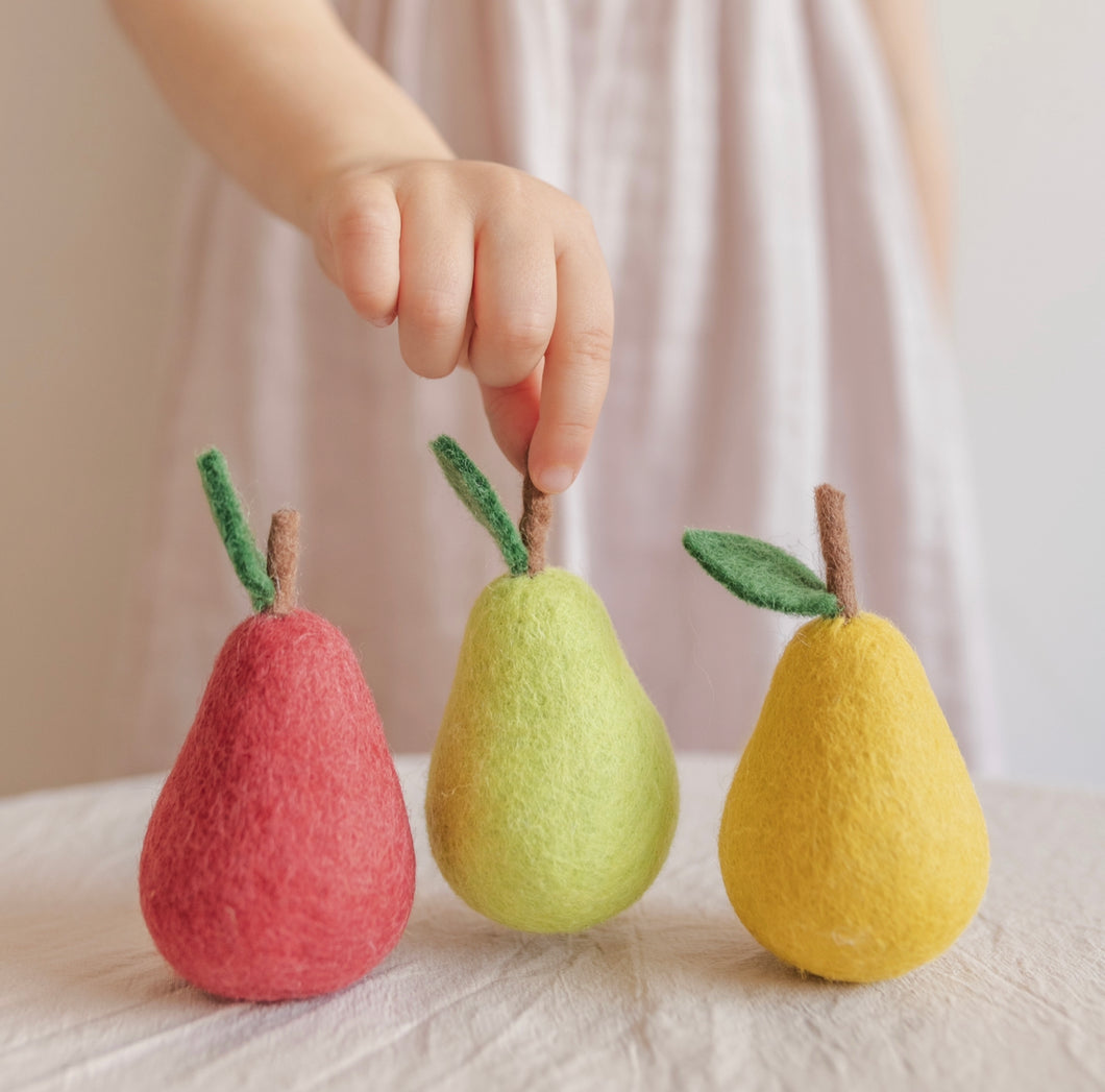 Pear trio - set of 3