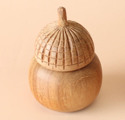 Tooth fairy Java teak acorn pots - 2 sizes