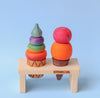 ON SALE Little Monq hand painted popsicle set plus stand