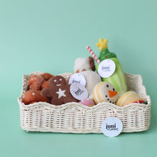 Load image into Gallery viewer, On SALE scalloped rattan rectangle storage basket
