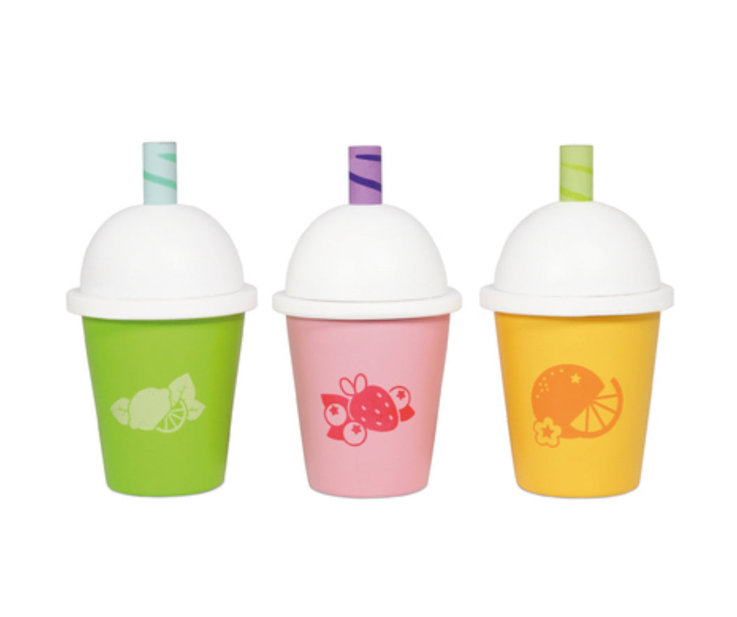 ON SALE Wooden smoothies - 3 pce set (slightly damaged box)