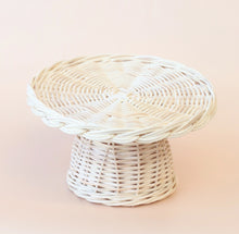 Load image into Gallery viewer, Rattan cake stand - 2 sizes