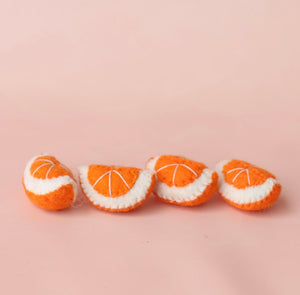 Papoose Felt Orange slices - set of 4 pieces