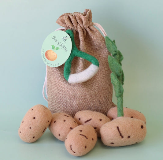 Sack of potatoes 🥔 + peeler - 7 pce set