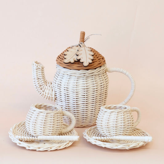 SEP PRE ORDER Acorn Tea set - 7 pce set