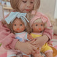 Dolls Sweet Dreams cloud Romper + Bow set  Fits 34-38cm Minikane Gordis, Mini Colettos, Llorens dolls