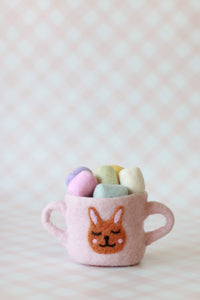 Easter felt cups - 3 colours