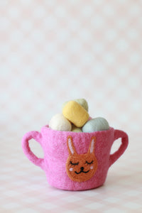 Easter felt cups - 3 colours