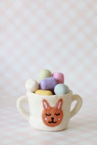 Easter felt cups - 3 colours
