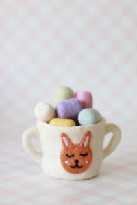 Easter felt cups - 3 colours