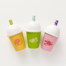 Load image into Gallery viewer, ON SALE Wooden smoothies - 3 pce set (slightly damaged box)