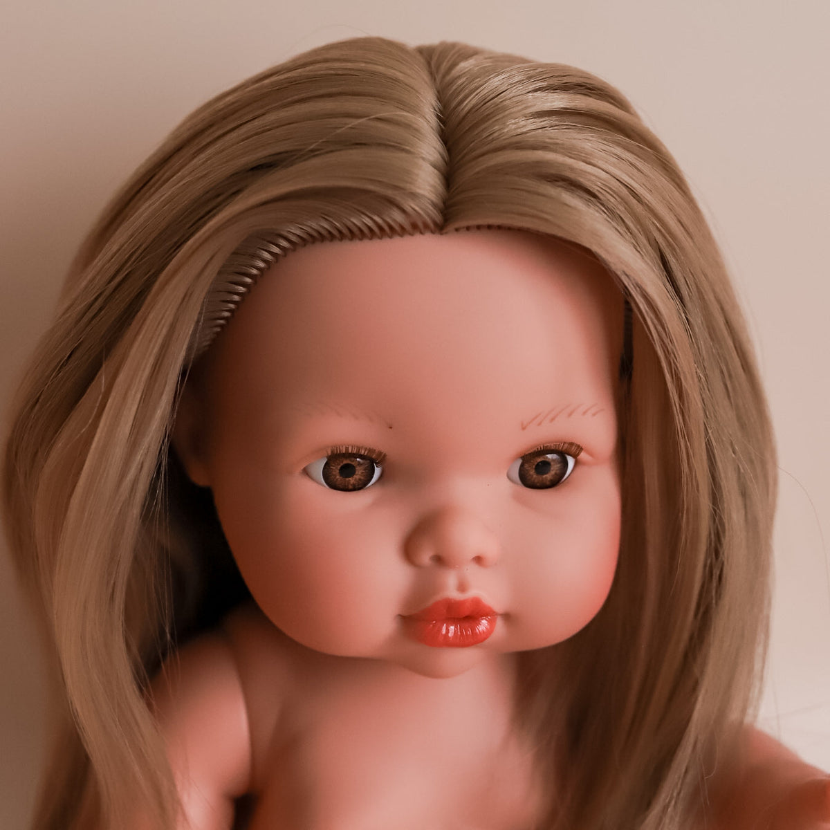 Llorens Mini Colettos Sandra Girl Doll 34cm with Long Blonde Hair brown eyes| Spanish Doll Australia