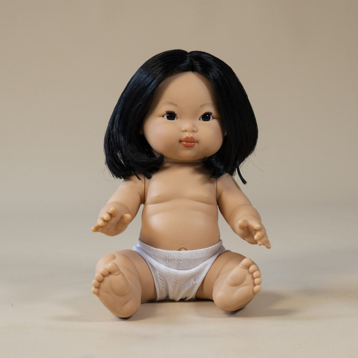 Llorens Mini Colettos Oshin Girl Doll 34cm with Black Hair | Spanish Doll Australia