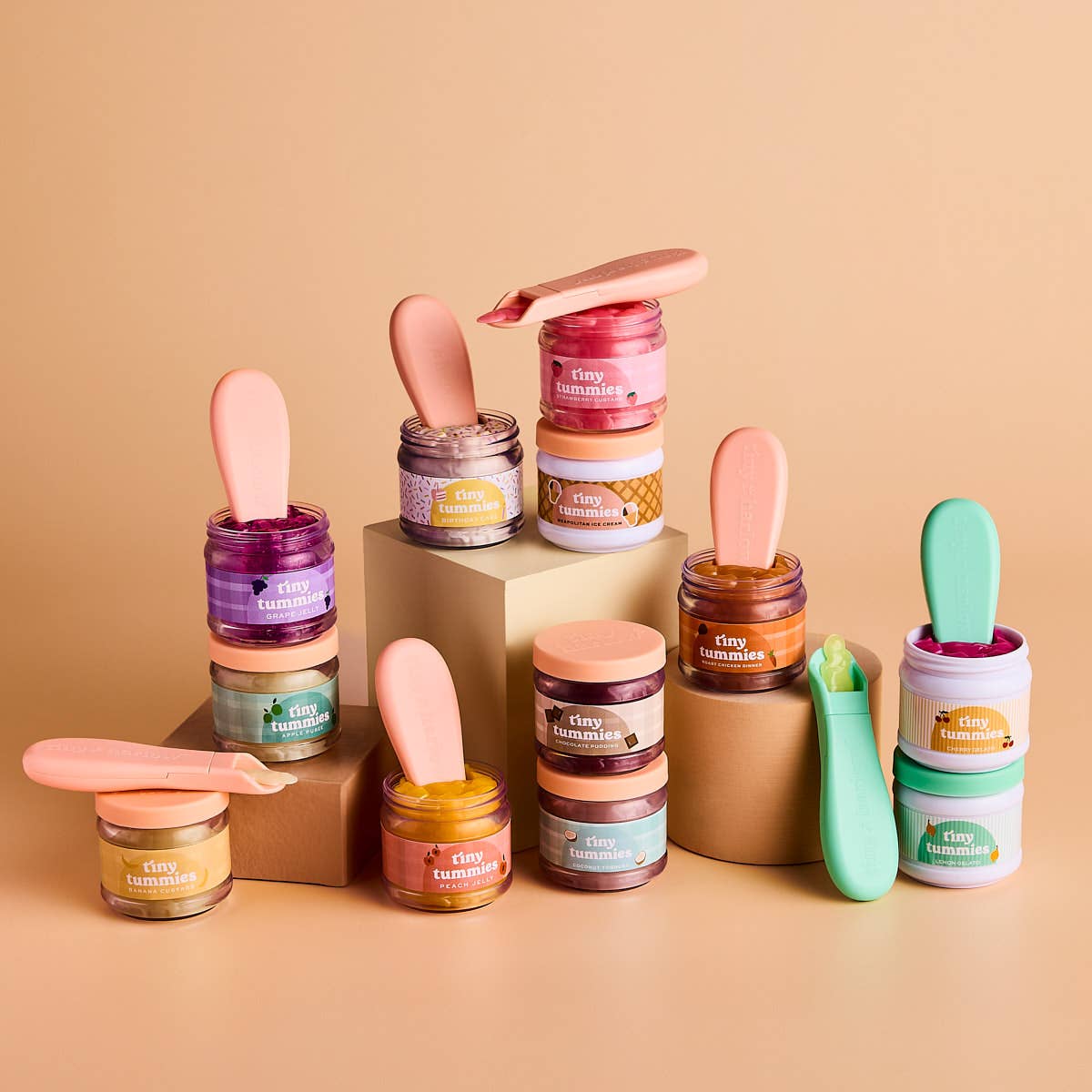 Tiny Harlow Tiny Tummies Dolls Food Jar -Apple Puree
