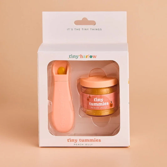 Tiny Harlow Tiny Tummies Dolls Food Jar - Peach jelly