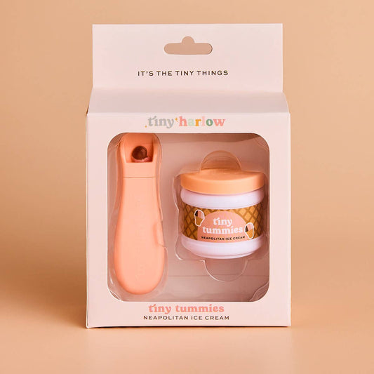 Tiny Harlow Tiny Tummies Dolls Food Jar - Neapolitan Icecream