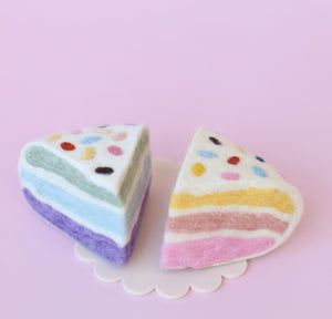 Confetti Birthday cake slices - 2 pce