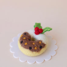 Load image into Gallery viewer, Plum Pudding Festive Donut - Single