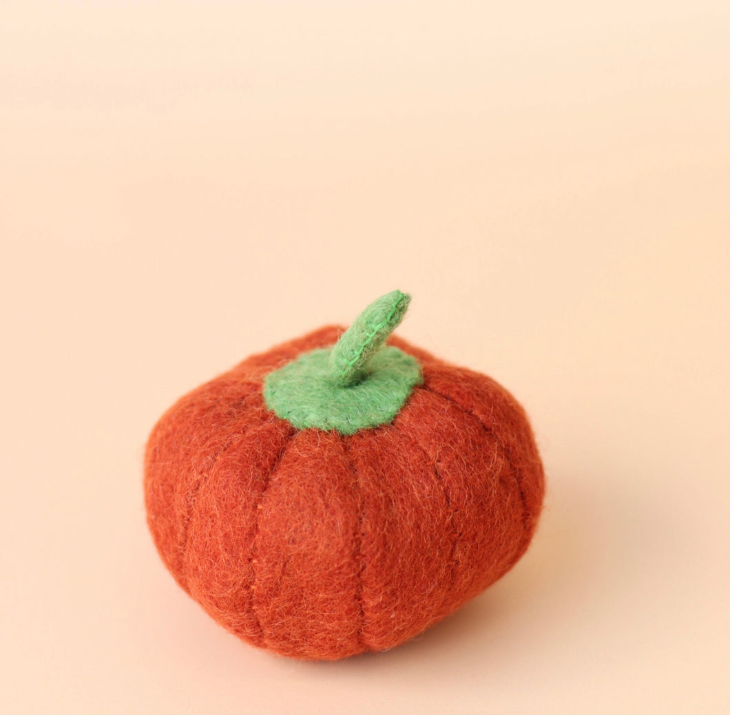 Papoose Felt Pumpkin  - 1 pce