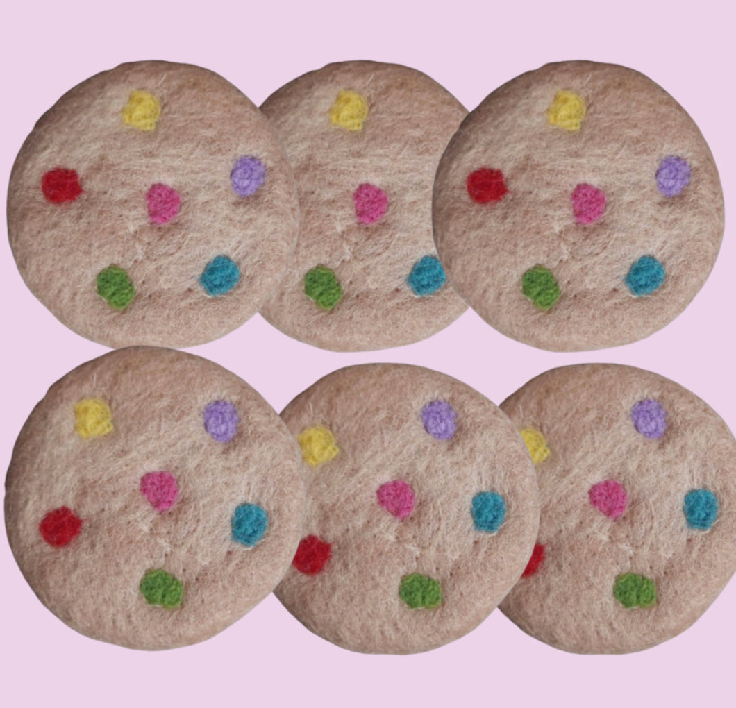 Seconds set of Dotty cookies - 6 PCE