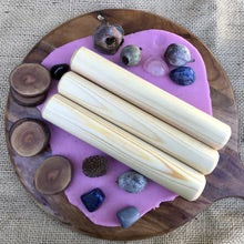 Load image into Gallery viewer, Wooden rolling pin for play dough