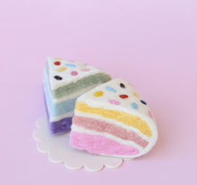 Load image into Gallery viewer, Confetti Birthday cake slices - 2 pce