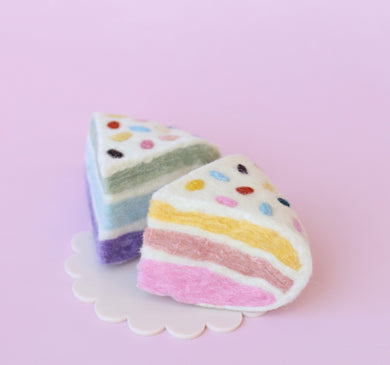 Confetti Birthday cake slices - 2 pce
