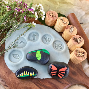 Butterfly Lifecycle Playdough Stamps