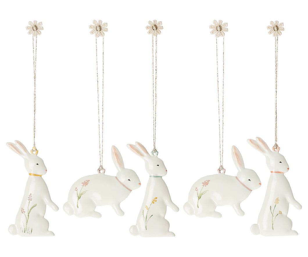 Maileg Easter Bunny Ornaments 5 pcs