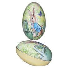 Load image into Gallery viewer, On sale Peter Rabbit Medium Egg shaped tins