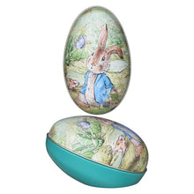 Load image into Gallery viewer, On sale Peter Rabbit Medium Egg shaped tins