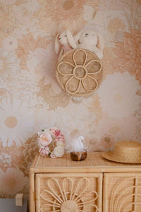 ON SALE Daisy wall basket