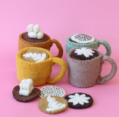 Papoose Felt hot drinks set - 16 pce