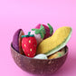 ON SALE Fruit in coconut bowl - 8 pce set